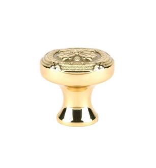 Emtek 86278US3NL American Designer Ribbon and Reed 1 3/4" Brass Cabinet Knob in Unlacquered Brass