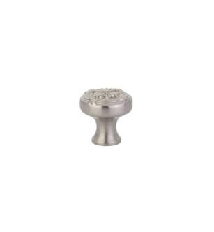 Emtek 86277US15 American Designer Ribbon and Reed 1 1/4" Brass Cabinet Knob in Satin Nickel