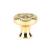 Emtek 86277US3NL American Designer Ribbon and Reed 1 1/4" Brass Cabinet Knob in Unlacquered Brass