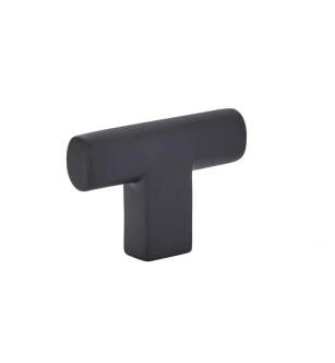 Emtek 86271US19 Contemporary 2" Brass Trail Cabinet Knob in Flat Black