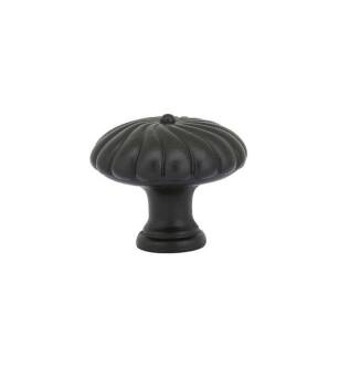 Emtek 86245FB Tuscany 1 1/4" Bronze Twisted Round Cabinet Knob in Flat Black Bronze