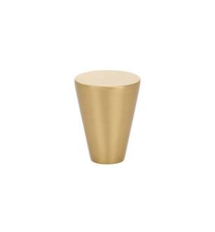 Emtek 86262US4 Contemporary 1 1/8" Brass Cone Cabinet Knob in Satin Brass
