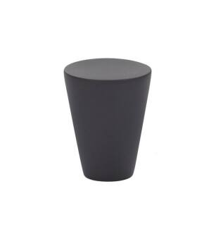 Emtek 86262US19 Contemporary 1 1/8" Brass Cone Cabinet Knob in Flat Black