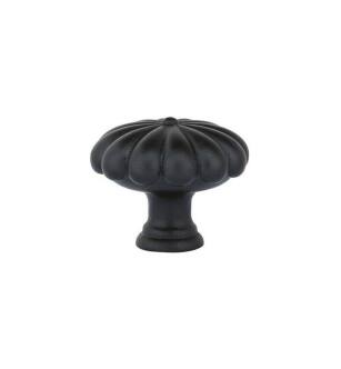 Emtek 86230FB Tuscany 1 1/4" Bronze Fluted Round Cabinet Knob in Flat Black Bronze
