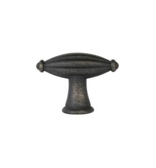 Emtek 86228MB Tuscany 3" Bronze Fluted Finger Cabinet Knob in Medium Bronze