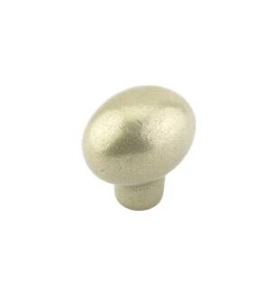 Emtek 86217TWB Rustic Sandcast Bronze 1 3/4" Egg Cabinet Knob in Tumbled White Bronze