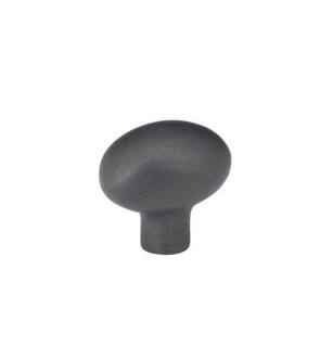 Emtek 86053MB Rustic Sandcast Bronze 1 1/4" Egg Cabinet Knob in Medium Bronze