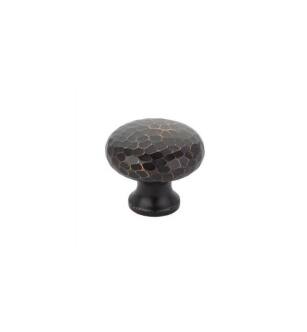 Emtek 86213US10B Arts & Crafts 1 3/4" Brass Round Dimpled Cabinet Knob in Oil Rubbed Bronze