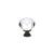 Emtek 86209US10B Crystal & Porcelain 1 3/4" Diamond Crystal Cabinet Knob in Oil Rubbed Bronze