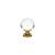 Emtek 86012US7 Crystal & Porcelain 1 1/4" Diamond Crystal Cabinet Knob in French Antique