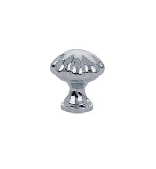 Emtek 86122US26 Traditional 1 1/4" Brass Melon Cabinet Knob in Polished Chrome