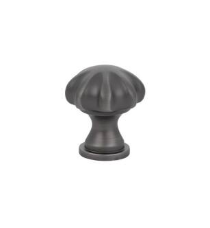 Emtek 86122US15A Traditional 1 1/4" Brass Melon Cabinet Knob in Pewter