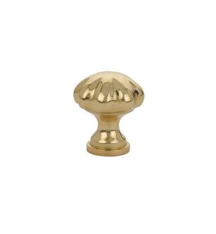 Emtek 86122US3NL Traditional 1 1/4" Brass Melon Cabinet Knob in Unlacquered Brass