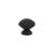 Emtek 86121US19 American Designer 1" Brass Melon Cabinet Knob in Flat Black