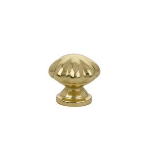 Emtek 86121US3 American Designer 1" Brass Melon Cabinet Knob in Polished Brass