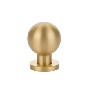 Emtek 86152US4 Contemporary 1 1/8" Brass Modern Globe Cabinet Knob in Satin Brass