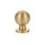 Emtek 86152US4 Contemporary 1 1/8" Brass Modern Globe Cabinet Knob in Satin Brass