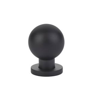Emtek 86152US19 Contemporary 1 1/8" Brass Modern Globe Cabinet Knob in Flat Black