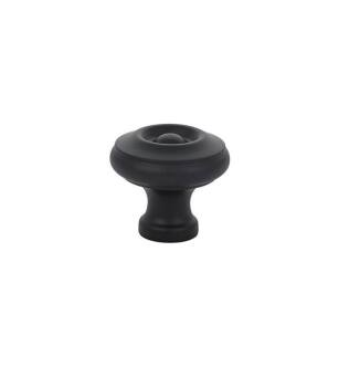 Emtek 86115US19 American Classic 1 1/4" Brass Waverly Cabinet Knob in Flat Black