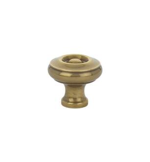Emtek 86114US7 American Classic 1" Brass Waverly Cabinet Knob in French Antique