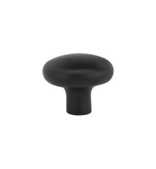 Emtek 86058FB Rustic Sandcast Bronze 1 1/4" Round Cabinet Knob in Flat Black Bronze