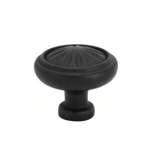 Emtek 86091FB Tuscany 1" Bronze Round Cabinet Knob in Flat Black Bronze
