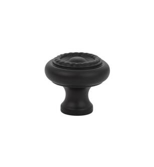 Emtek 86202US19 American Designer 1 3/4" Brass Rope Cabinet Knob in Flat Black