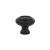 Emtek 86202US19 American Designer 1 3/4" Brass Rope Cabinet Knob in Flat Black