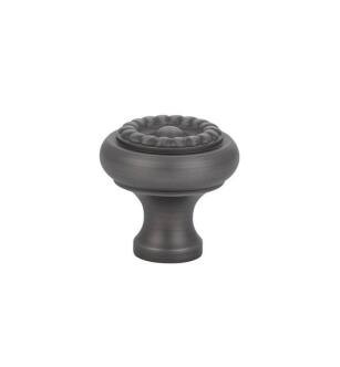 Emtek 86113US15A Traditional 1 1/4" Rope Design Cabinet Knob in Pewter