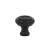 Emtek 86113US19 Traditional 1 1/4" Rope Design Cabinet Knob in Flat Black