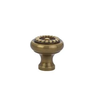 Emtek 86113US7 Traditional 1 1/4" Rope Design Cabinet Knob in French Antique