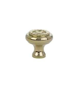 Emtek 86113US3NL Traditional 1 1/4" Rope Design Cabinet Knob in Unlacquered Brass