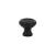 Emtek 86112US19 1" Traditional Rope Cabinet Knob in Flat Black