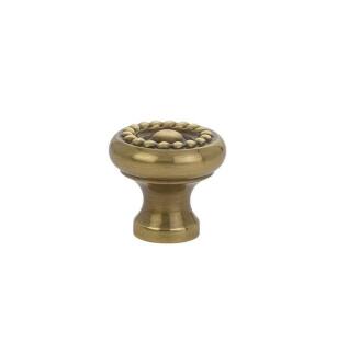 Emtek 86112US7 1" Traditional Rope Cabinet Knob in French Antique
