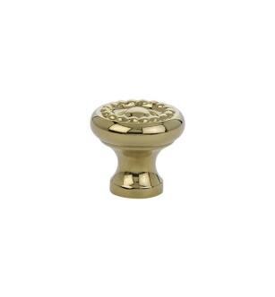 Emtek 86112US3 1" Traditional Rope Cabinet Knob in Polished Brass