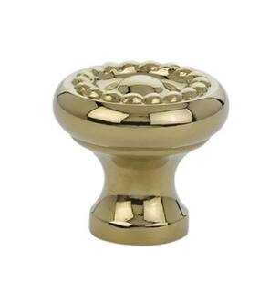 Emtek 86112US3NL 1" Traditional Rope Cabinet Knob in Unlacquered Brass