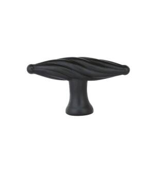 Emtek 86097FB Tuscany 1 3/4" Bronze Twist Finger Cabinet Knob in Flat Black Bronze