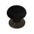 Emtek 86033US10B Porcelain 1 3/4" Ebony Cabinet Knob with Brass Base in Oil Rubbed Bronze