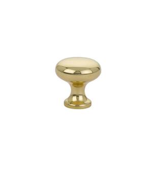 Emtek 86013US3 Traditional 1" Providence Brass Cabinet Knob in Polished Brass