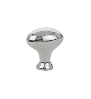 Emtek 86015US14 Traditional 1" Brass Egg Cabinet Knob in Polished Nickel