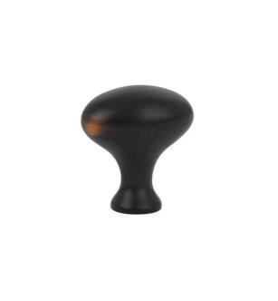 Emtek 86015US10B Traditional 1" Brass Egg Cabinet Knob in Oil Rubbed Bronze