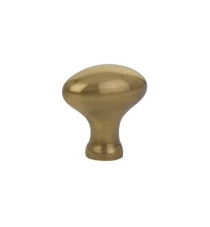 Emtek 86015US7 Traditional 1" Brass Egg Cabinet Knob in French Antique