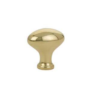 Emtek 86015US3 Traditional 1" Brass Egg Cabinet Knob in Polished Brass