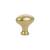 Emtek 86015US3 Traditional 1" Brass Egg Cabinet Knob in Polished Brass