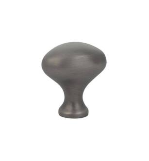 Emtek 86016US15A Traditional 1 1/4" Brass Egg Cabinet Knob in Pewter