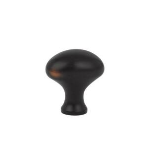 Emtek 86016US10B Traditional 1 1/4" Brass Egg Cabinet Knob in Oil Rubbed Bronze