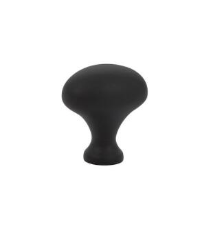 Emtek 86016US19 Traditional 1 1/4" Brass Egg Cabinet Knob in Flat Black