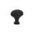 Emtek 86016US19 Traditional 1 1/4" Brass Egg Cabinet Knob in Flat Black