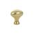 Emtek 86016US3 Traditional 1 1/4" Brass Egg Cabinet Knob in Polished Brass