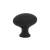 Emtek 86124US19 Traditional 1 3/4" Brass Egg Cabinet Knob in Flat Black